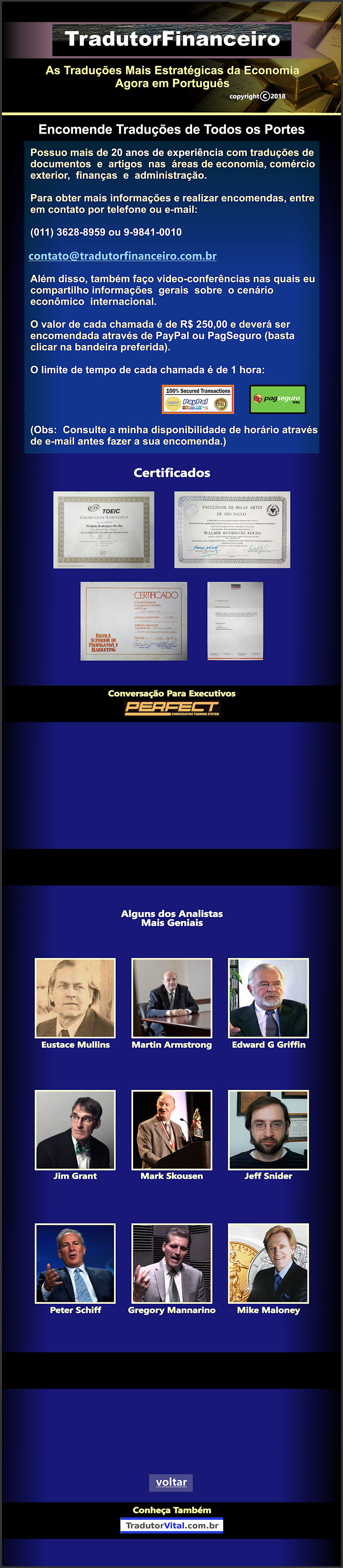 Tradu&ccedil;&otilde;es na &Aacute;rea de Economia e Administra&ccedil;&atilde;o